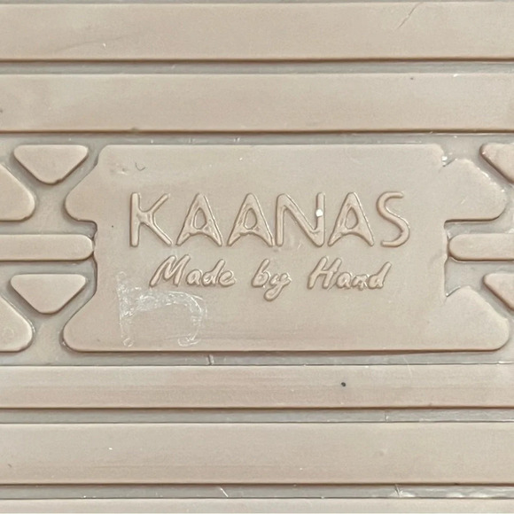 Kaanas Anthropologie Platforms Black Leather Espadrilles Women’s 7-Boho-Bohemian - Picture 8 of 8